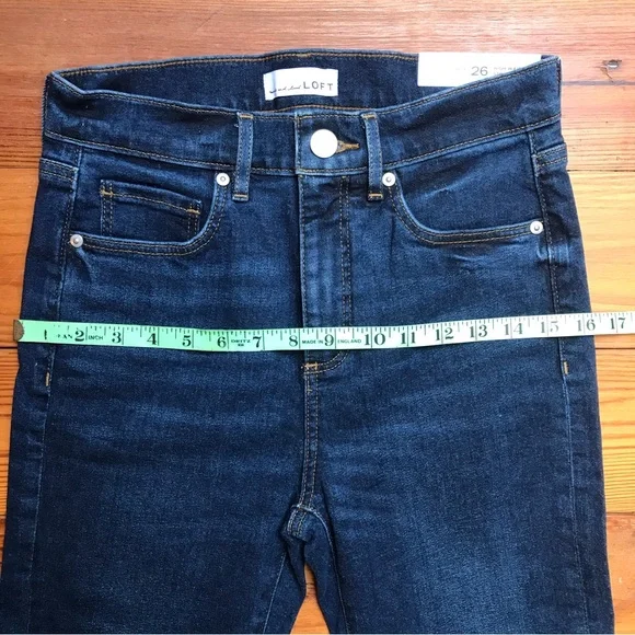 Loft Slim Pocket Straight Leg Medium Wash Jeans, NWT, 2/26 - Picture 7 of 11